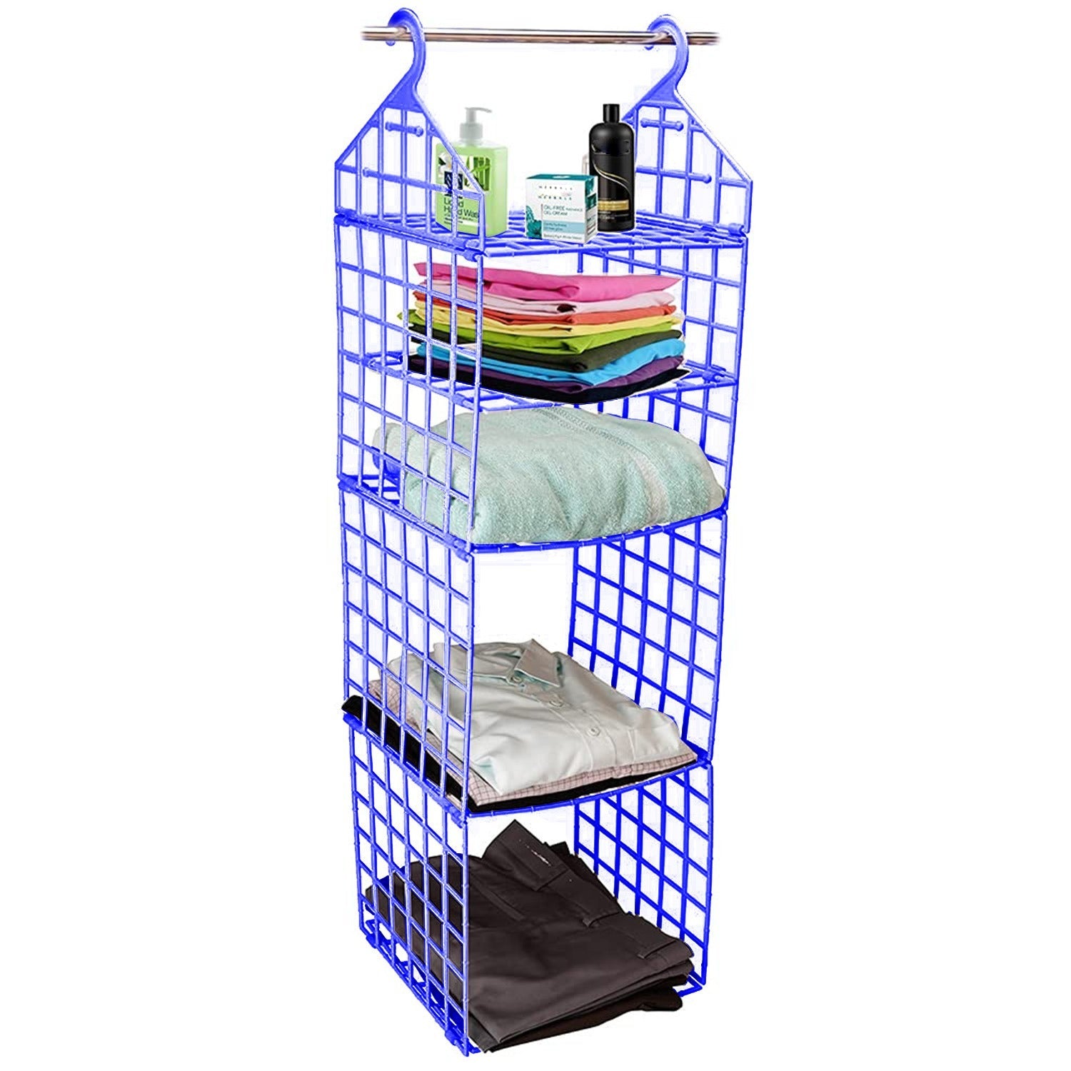 Multipurpose 5 Layer Folding Clothes Storage Racks||Closet for Students Wardrobe Shelves Socks, Scarf, t-Shirt, etc||Hanging Organizer Storage Holders & Racks Multipurpose 5 Layer Folding Clothes Storage Racks||Closet for Students Wardrobe Shelves Socks, Scarf, t-Shirt, etc||Hanging Organizer Storage Holders & Racks